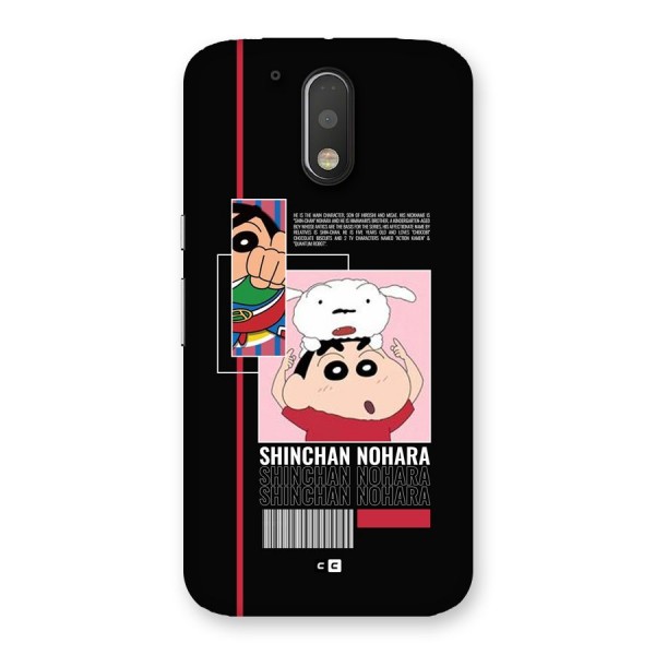 Shinchan Nohara Back Case for Moto G4