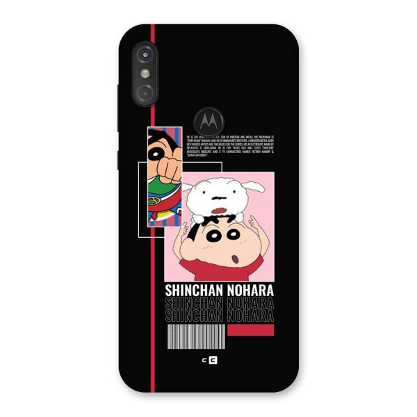 Shinchan Nohara Back Case for Motorola One Power