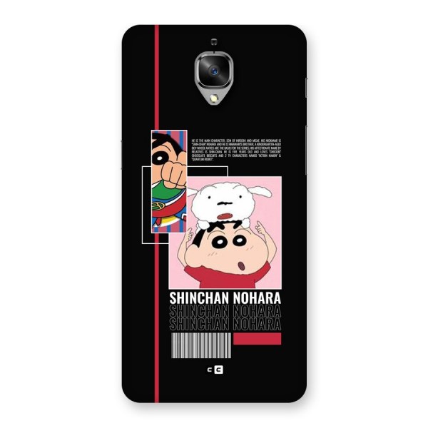 Shinchan Nohara Back Case for OnePlus 3