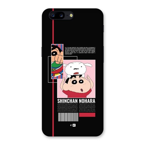 Shinchan Nohara Back Case for OnePlus 5