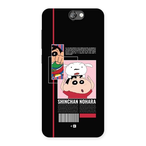 Shinchan Nohara Back Case for One A9