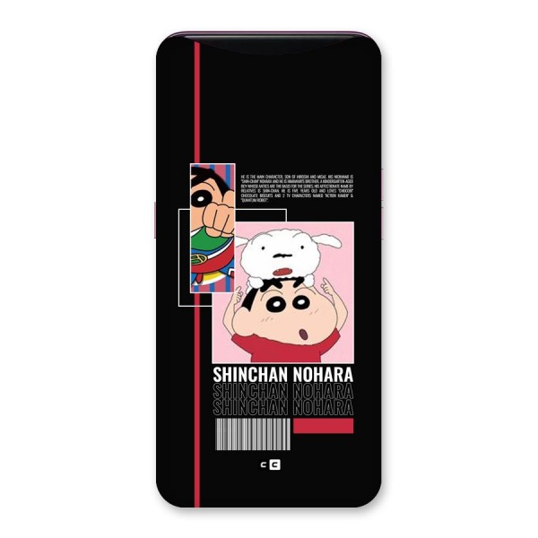 Shinchan Nohara Back Case for Oppo Find X