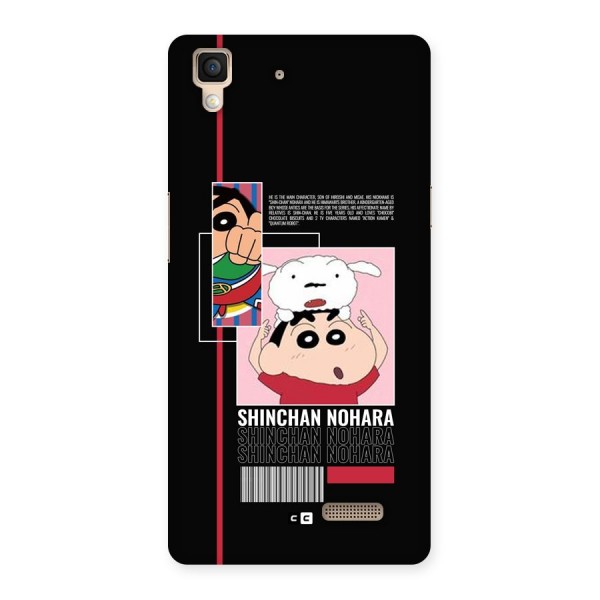 Shinchan Nohara Back Case for Oppo R7