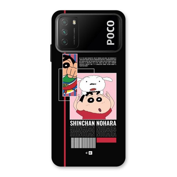 Shinchan Nohara Back Case for Poco M3