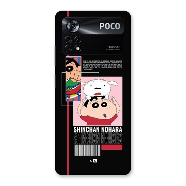 Shinchan Nohara Back Case for Poco X4 Pro 5G