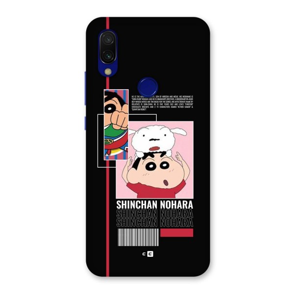 Shinchan Nohara Back Case for Redmi 7