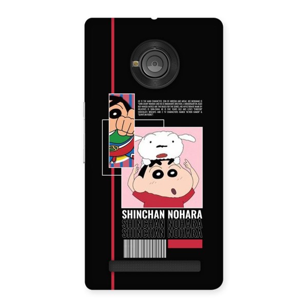 Shinchan Nohara Back Case for Yuphoria