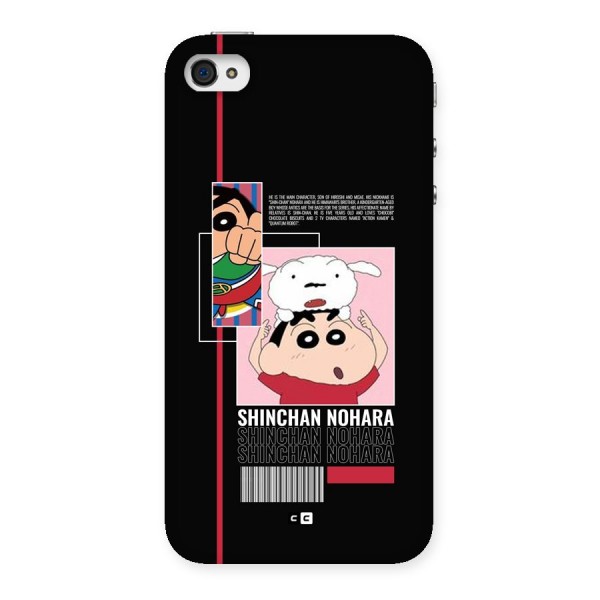Shinchan Nohara Back Case for iPhone 4 4s