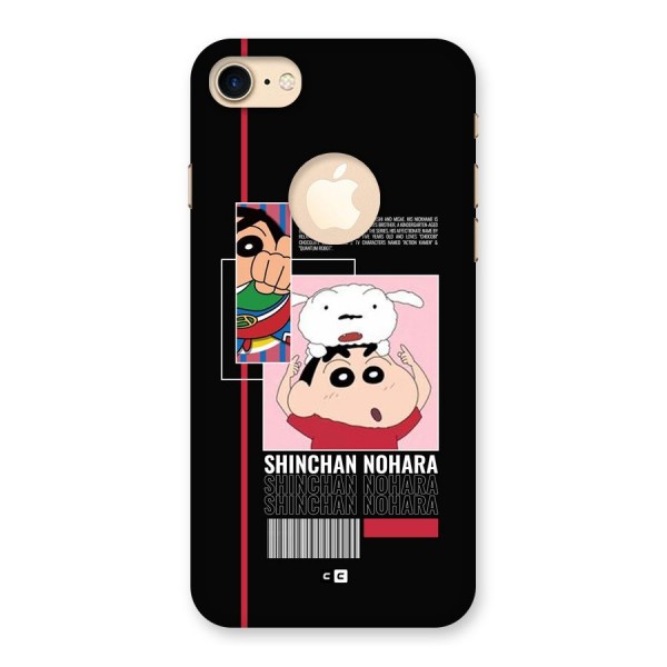Shinchan Nohara Back Case for iPhone 8 Logo Cut