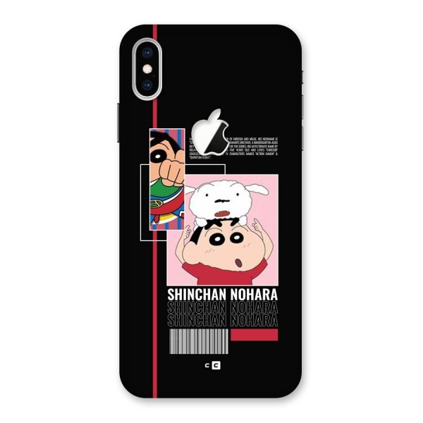 Shinchan Nohara Back Case for iPhone XS Max Apple Cut