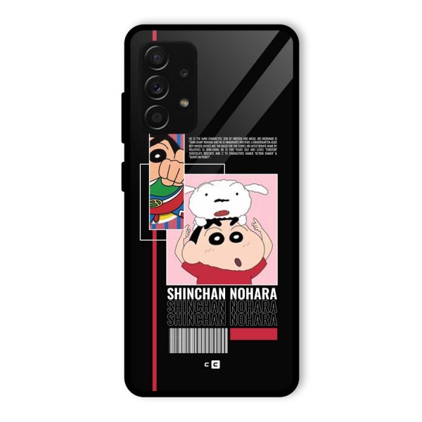 Shinchan Nohara Glass Back Case for Galaxy A53 5G