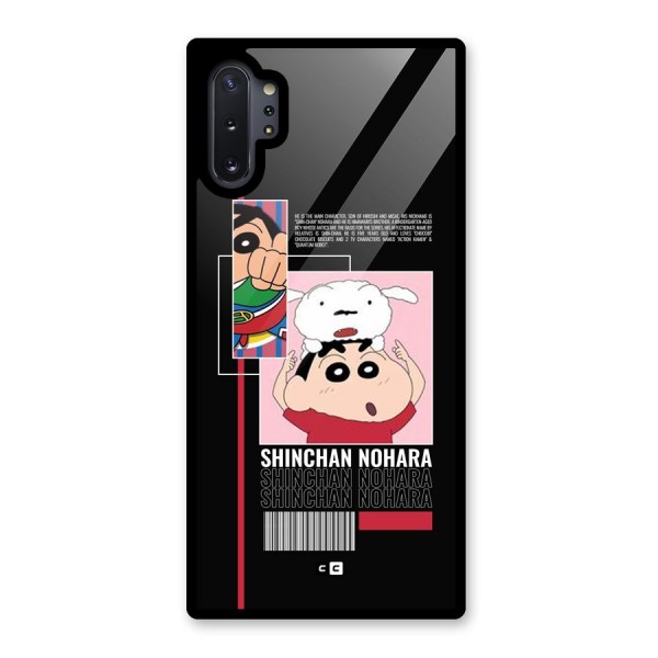 Shinchan Nohara Glass Back Case for Galaxy Note 10 Plus