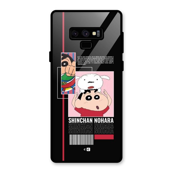 Shinchan Nohara Glass Back Case for Galaxy Note 9