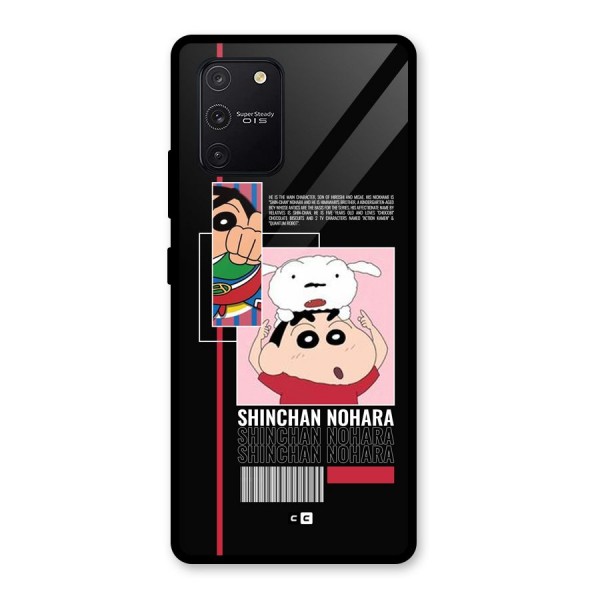 Shinchan Nohara Glass Back Case for Galaxy S10 Lite