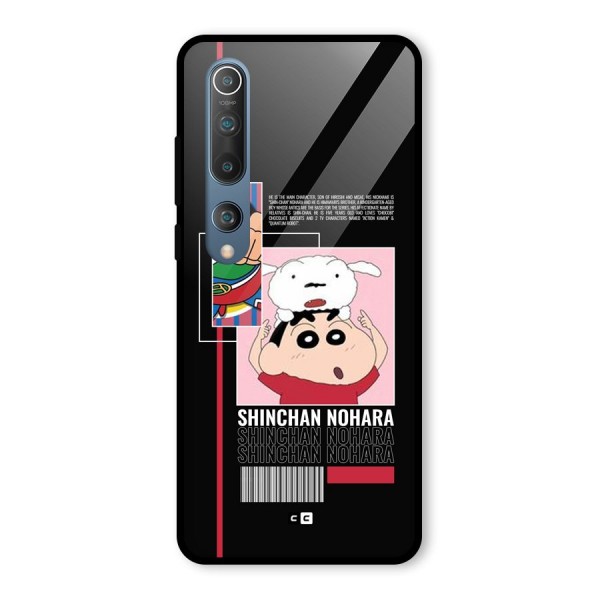 Shinchan Nohara Glass Back Case for Mi 10