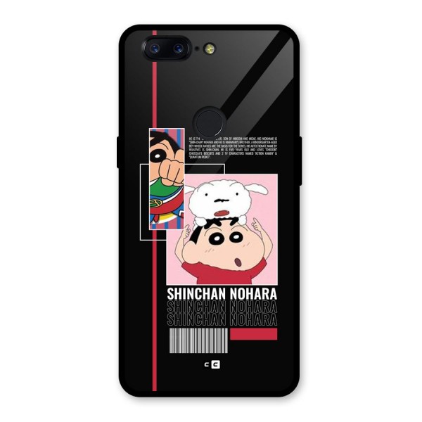 Shinchan Nohara Glass Back Case for OnePlus 5T