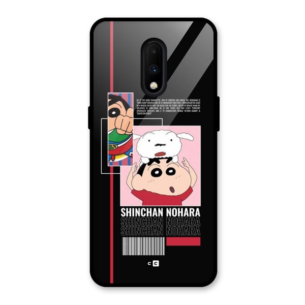 Shinchan Nohara Glass Back Case for OnePlus 7