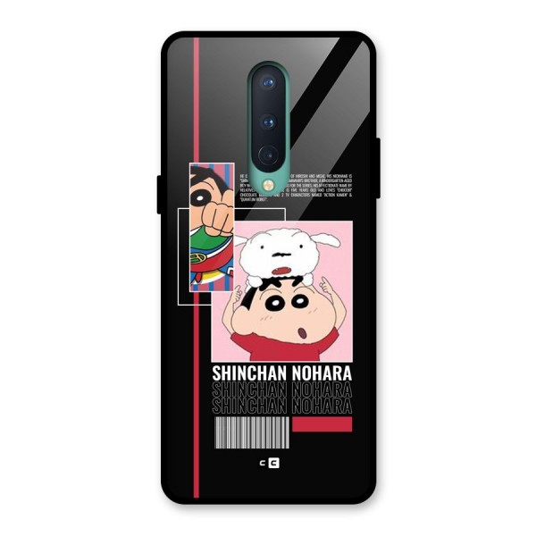 Shinchan Nohara Glass Back Case for OnePlus 8
