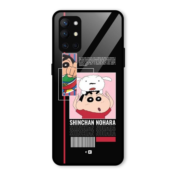 Shinchan Nohara Glass Back Case for OnePlus 9R