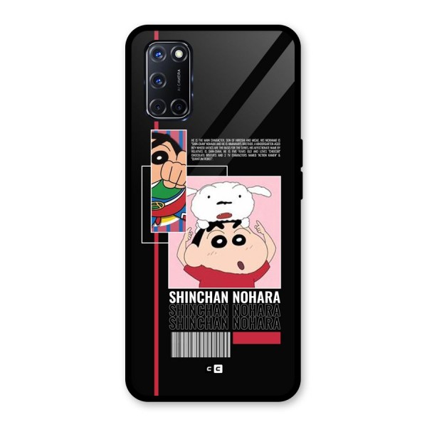 Shinchan Nohara Glass Back Case for Oppo A52