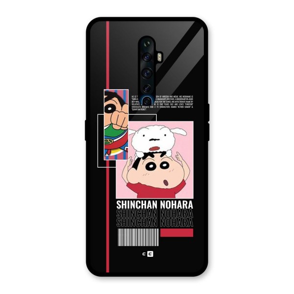 Shinchan Nohara Glass Back Case for Oppo Reno2 F