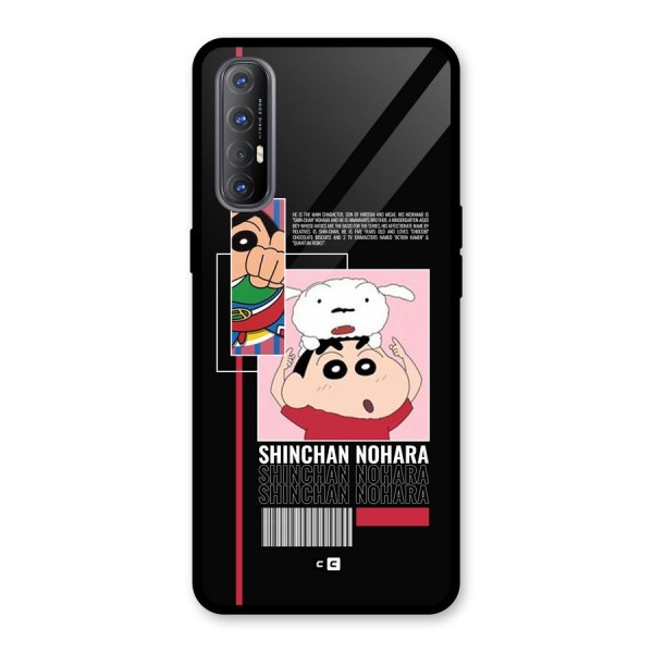 Shinchan Nohara Glass Back Case for Oppo Reno3 Pro