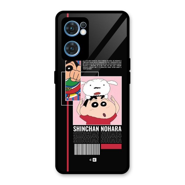 Shinchan Nohara Glass Back Case for Oppo Reno7 5G