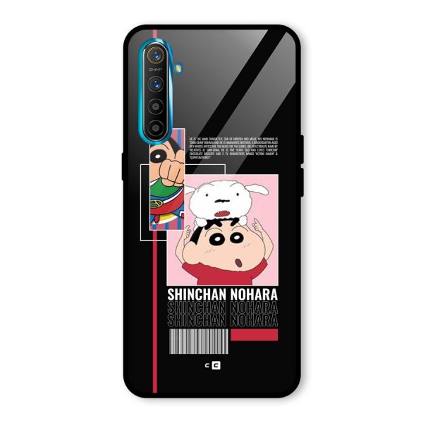 Shinchan Nohara Glass Back Case for Realme X2