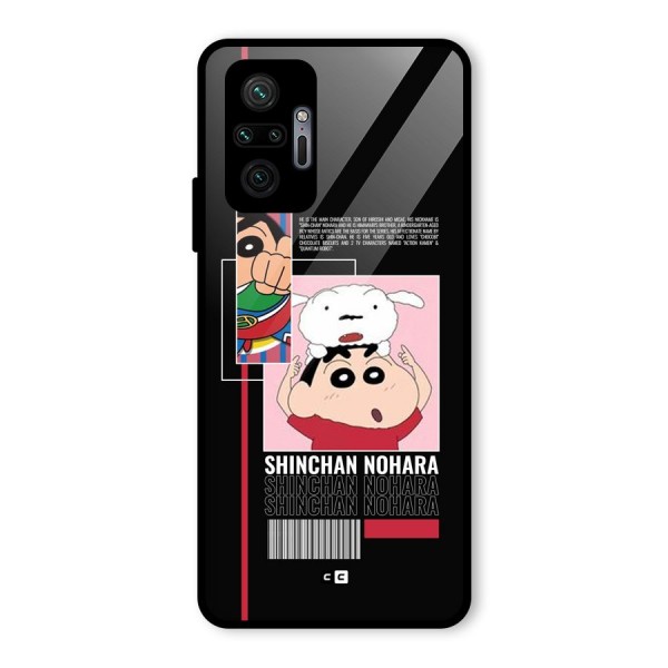 Shinchan Nohara Glass Back Case for Redmi Note 10 Pro Max