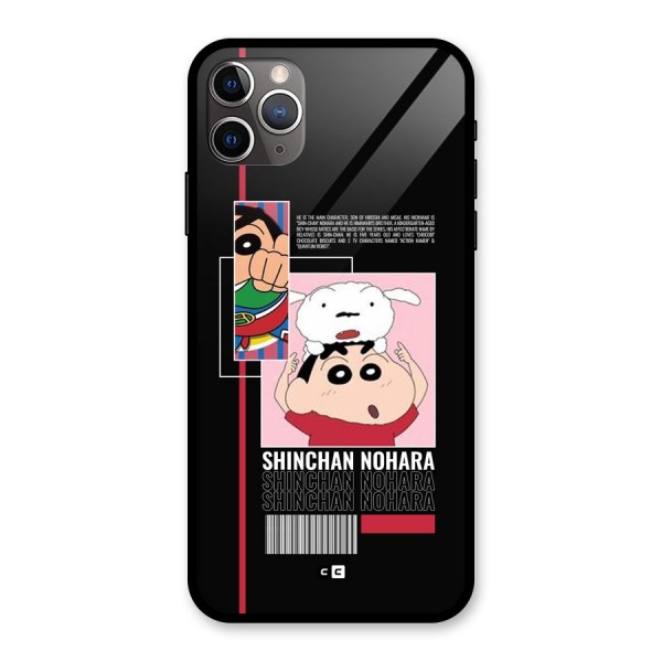 Shinchan Nohara Glass Back Case for iPhone 11 Pro Max