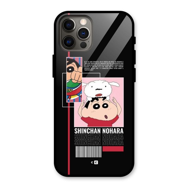 Shinchan Nohara Glass Back Case for iPhone 12 Pro