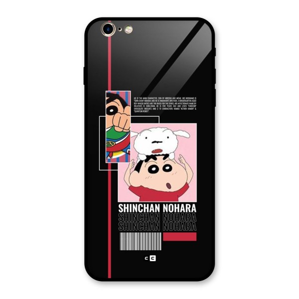 Shinchan Nohara Glass Back Case for iPhone 6 Plus 6S Plus