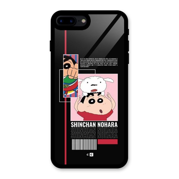 Shinchan Nohara Glass Back Case for iPhone 8 Plus