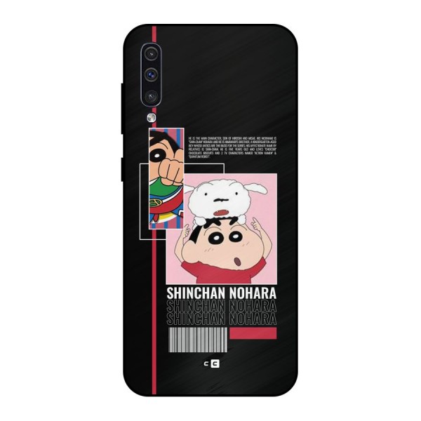 Shinchan Nohara Metal Back Case for Galaxy A30s