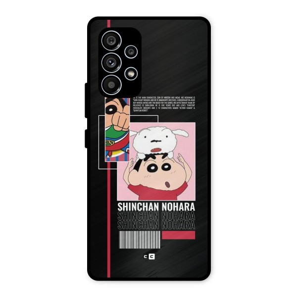 Shinchan Nohara Metal Back Case for Galaxy A53 5G