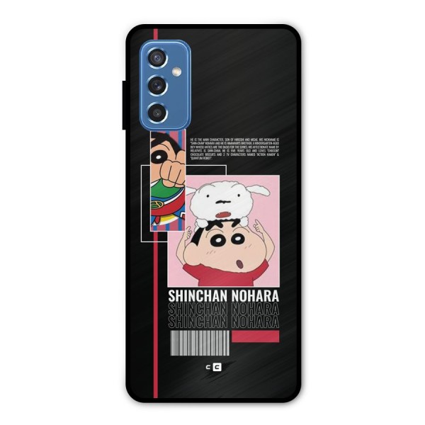 Shinchan Nohara Metal Back Case for Galaxy M52 5G