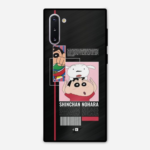 Shinchan Nohara Metal Back Case for Galaxy Note 10