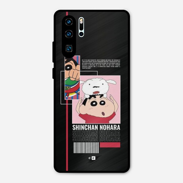 Shinchan Nohara Metal Back Case for Huawei P30 Pro