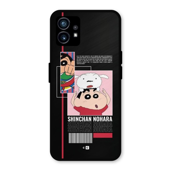 Shinchan Nohara Metal Back Case for Nothing Phone 1