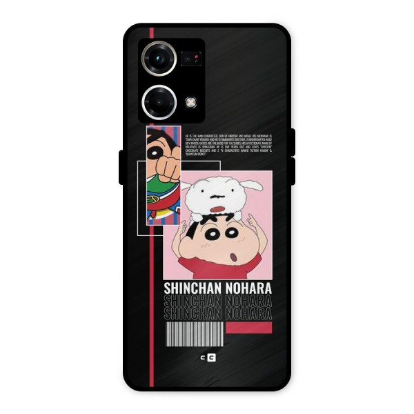 Shinchan Nohara Metal Back Case for Oppo F21 Pro 4G