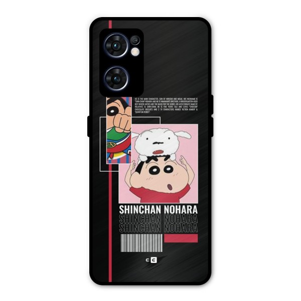 Shinchan Nohara Metal Back Case for Oppo Reno7 5G