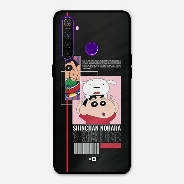 Shinchan Nohara Metal Back Case for Realme 5 Pro