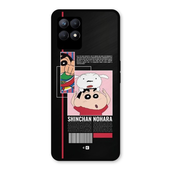 Shinchan Nohara Metal Back Case for Realme 8i