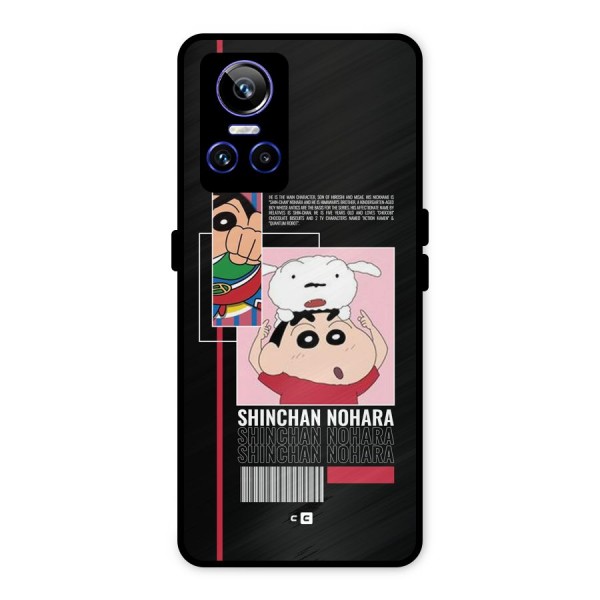 Shinchan Nohara Metal Back Case for Realme GT Neo 3