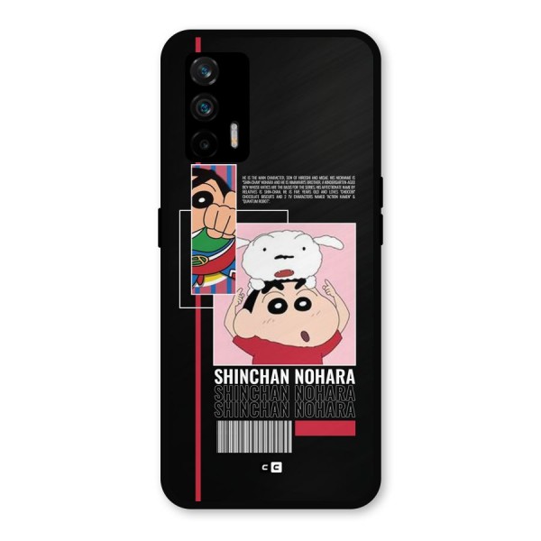 Shinchan Nohara Metal Back Case for Realme X7 Max