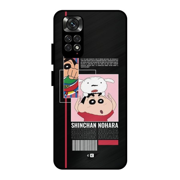 Shinchan Nohara Metal Back Case for Redmi Note 11 Pro