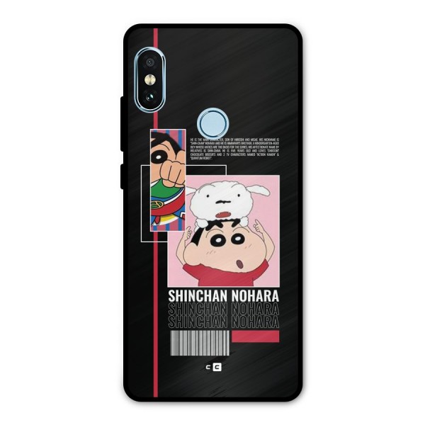 Shinchan Nohara Metal Back Case for Redmi Note 5 Pro