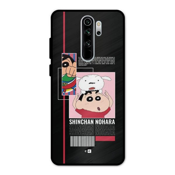 Shinchan Nohara Metal Back Case for Redmi Note 8 Pro