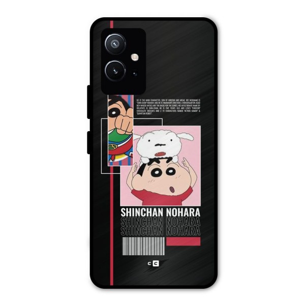 Shinchan Nohara Metal Back Case for Vivo T1 5G