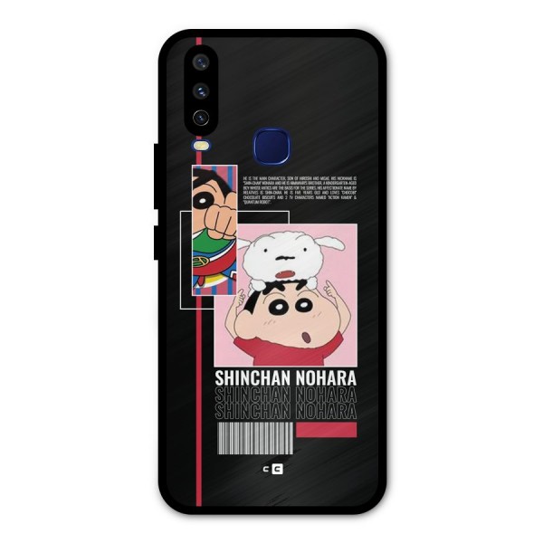 Shinchan Nohara Metal Back Case for Vivo V17